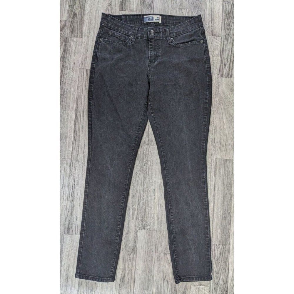Signature By Levi Strauss & Co Womens‎ Size 8 Medium Skinny Black Denim Jeans